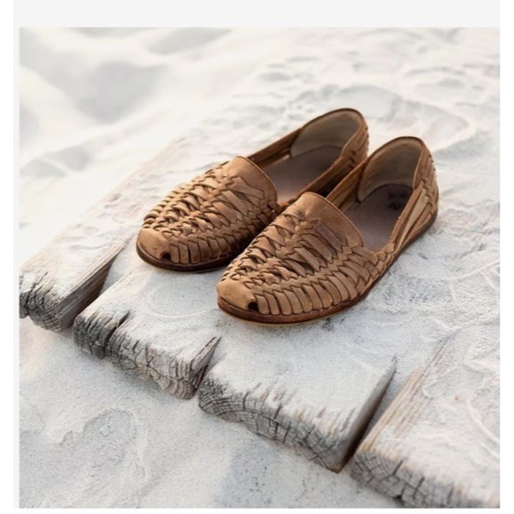 Nisolo Men's Huarache Sandal Men's 12.5 Beach Resort Casual Tobacco Brown